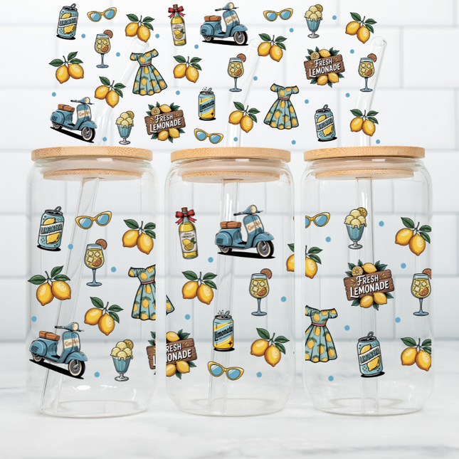 Italian Summer, Girlie, Lemons, UV Cup Wrap