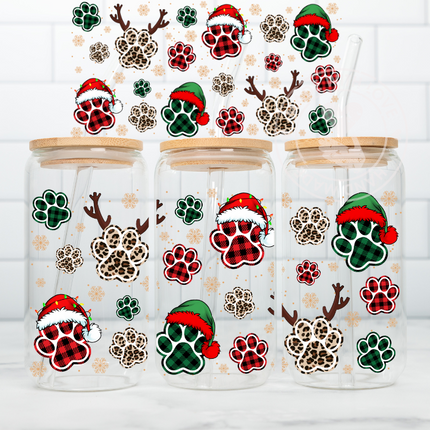 Dog Paws, UV Wrap, Dog Mom, Dog Lover, Christmas Dog