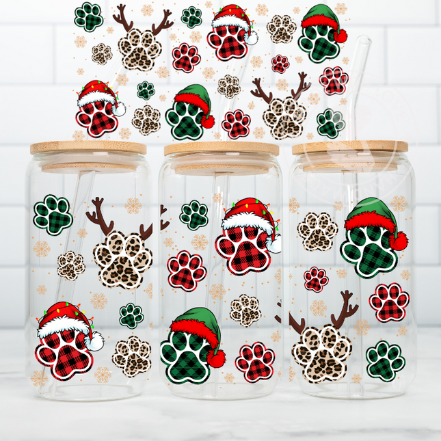 Dog Paws, UV Wrap, Dog Mom, Dog Lover, Christmas Dog