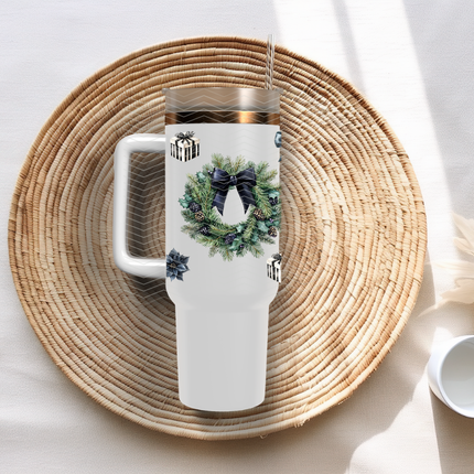 Black & White Christmas, Coquette, Modern, UV Cup Wrap
