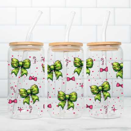 Grinch Coquette Bow, Christmas Bows, U V Wrap, Holidays, Grinchmas