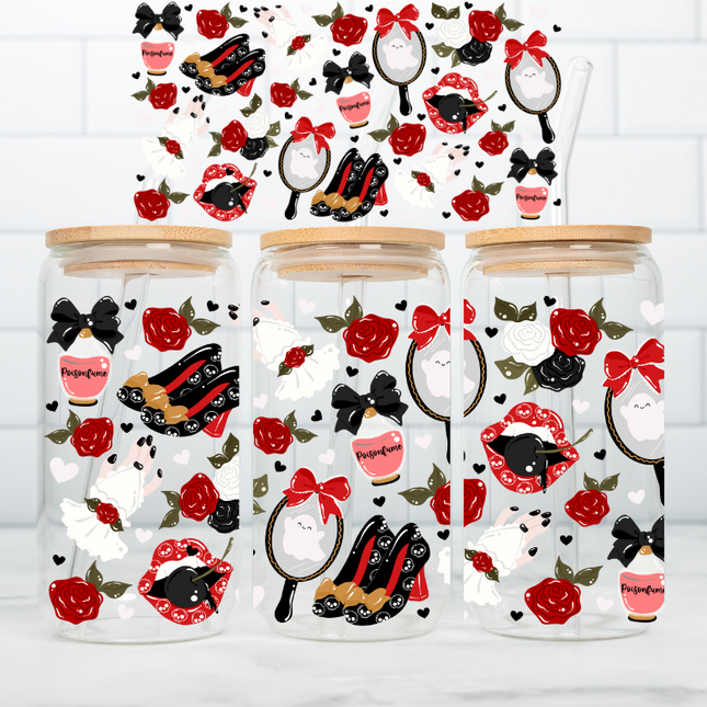 Halloween Girly, Coquette, Cute Ghost, UV Wrap, Spooky Season