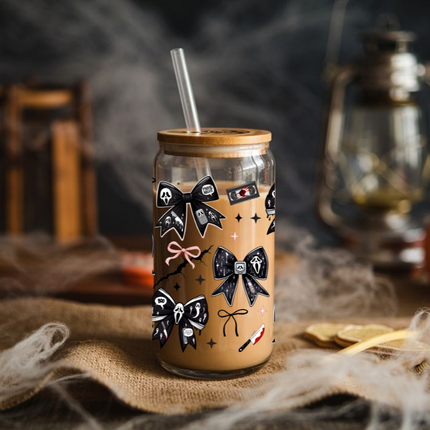 Ghost Inspired, Horror, UV Wrap, Coquette Bow