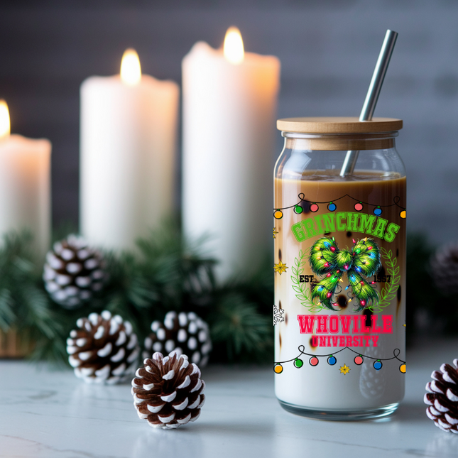 Grinchmas Vibes, UV Decal, Christmas