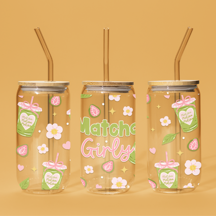 Matcha Girly, Pastel, UV Wrap, Matcha Lovers, Girly Aesthetic