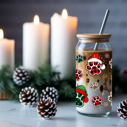 Dog Paws, UV Wrap, Dog Mom, Dog Lover, Christmas Dog