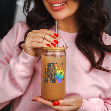 Hate looks Tacky on You, Pride, UV, Sticker, Decal