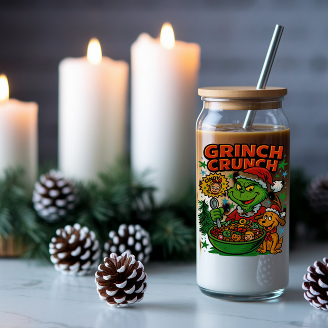 Santa Crunch, Grinch Crunch, Grinchmas, UV Wrap, Holidays, Whoville, Santa