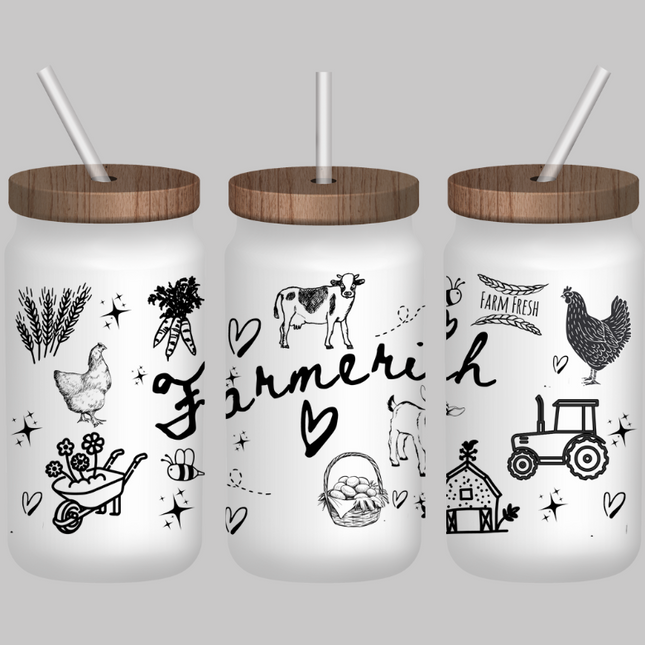 Farmerish, UV Cup Wrap, Farmer, Chicken Mom, Farmer Mom, Libby Cup Wrap