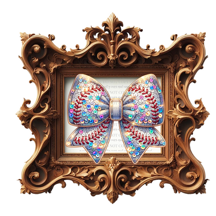 Baseball Coquette Bow, Sequin Bow, Baseball Mom, Game Day