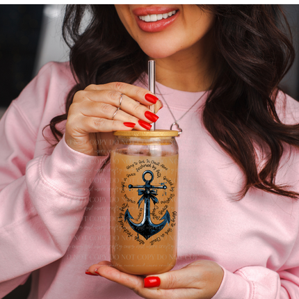 Coquette Fisherman, Scripture, Bible, UV Decal, Nautical, Christian Design