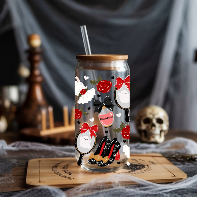 Halloween Girly, Coquette, Cute Ghost, UV Wrap, Spooky Season