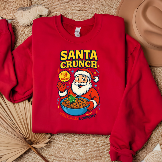Grinch Crunch, Santa Crunch, Holidays, DTF Transfer, Christmas, Funny