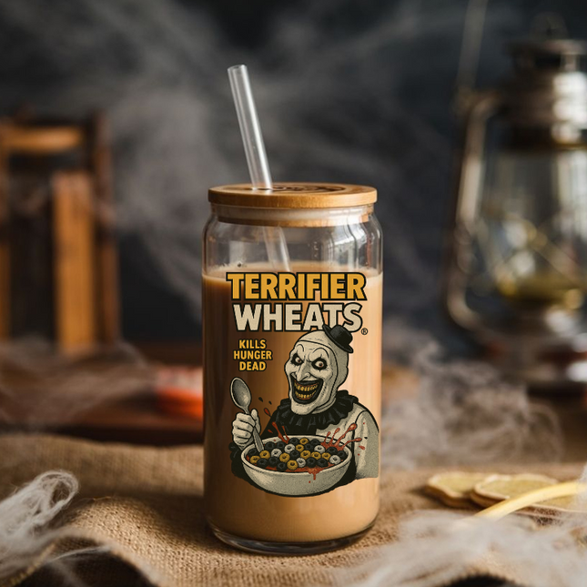 Terrifier Wheats, Hallowen, Cereal Killers, UV Decal, Serial Killers
