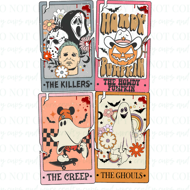 Halloween Tarot Cards-Sublimation Transfer