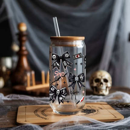 Ghost Inspired, Horror, UV Wrap, Coquette Bow