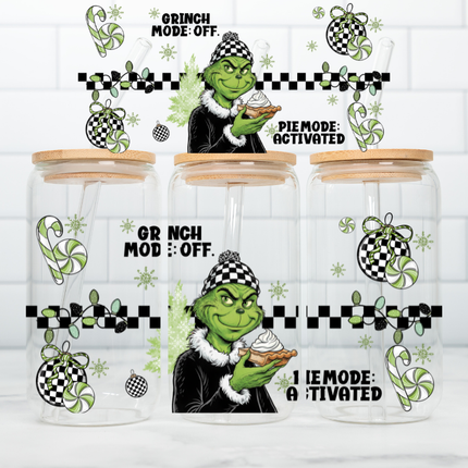 Grinch Mode Off, UV Cup Wrap, Retro, Grinchmas
