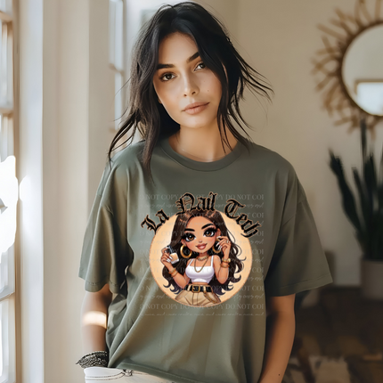 La Nail Tech, DTF Transfer, Chola Style, Chicana