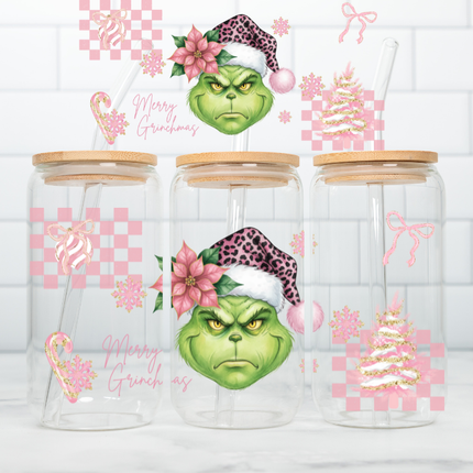 Pink Grinch UV Cup Wrap