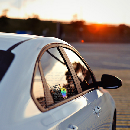 Hate looks Tacky on You, Pride, UV, Sticker, Decal