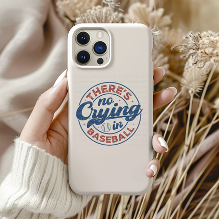 No Crying in Baseball, Game Day, Baseball Mom, UV DTF Sticker