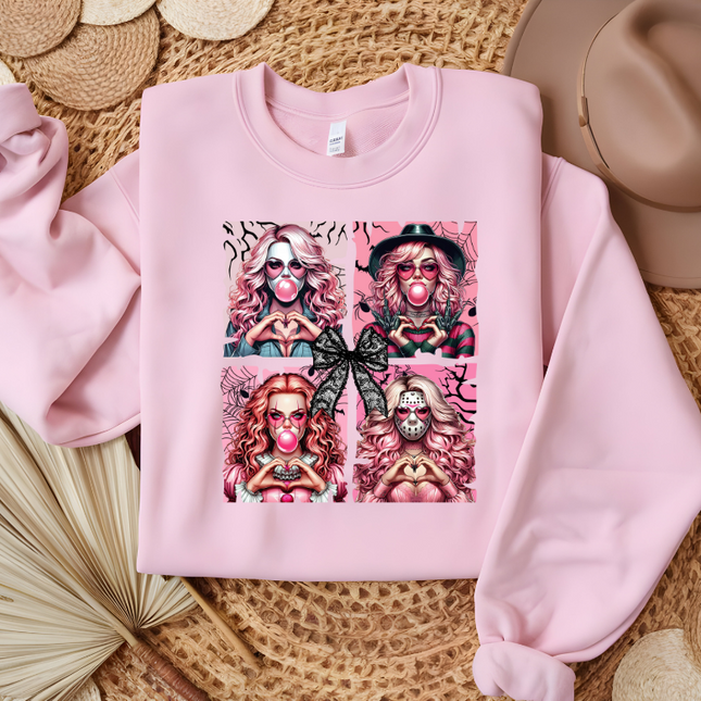 Pink Halloween Killer Crew, DTF Transfer