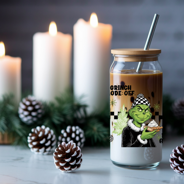 Grinch Mode Off, UV Cup Wrap, Retro, Grinchmas