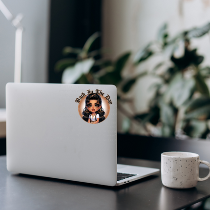 Chicana Sticker, Lowrider, Latina, Chicana Soul, UV DTF, POR VIDA