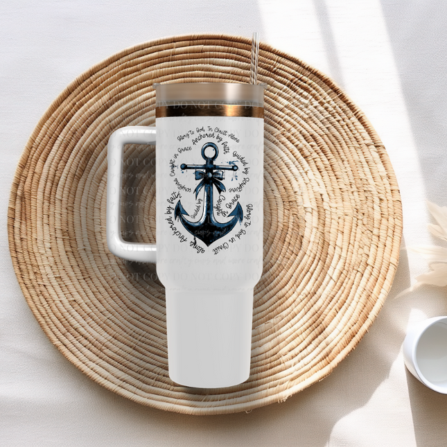 Coquette Fisherman, Scripture, Bible, UV Decal, Nautical, Christian Design