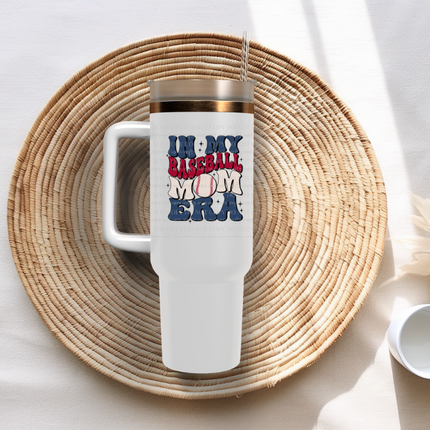 In My Baseball Mom Era, Sticker, Decal, Baseball Mom