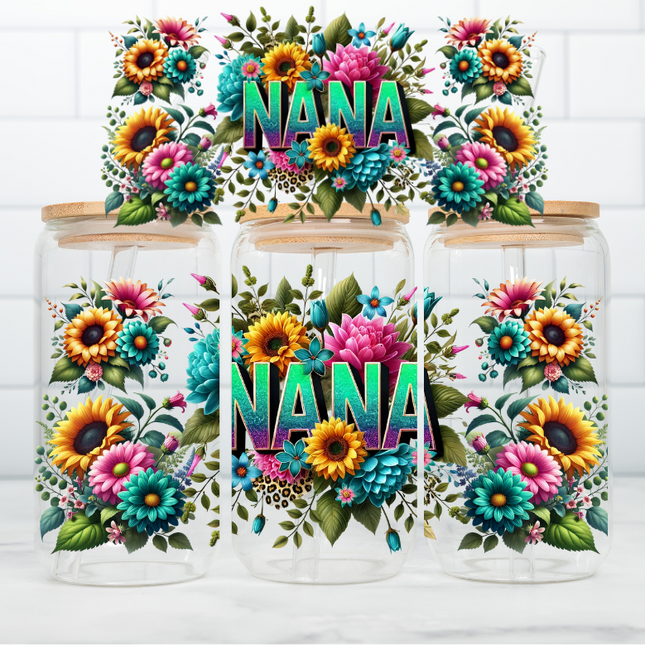 Nana, Gigi, Floral, UV Wrap, Mothers Day, Gift Ideas