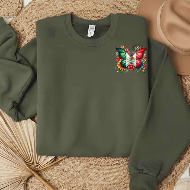 Mexico Butterly, Mexico Flag,DTF Transfer