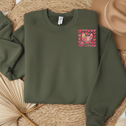 Floral Rooster, Hearts, Country, BOHO, DTF Transfer