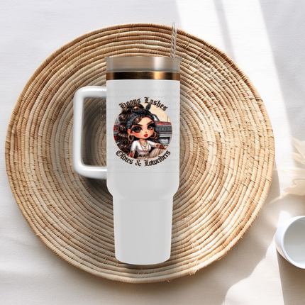 Hoops Lashes Oldies & Lowriders, UV Sticker, Decal, Cholas