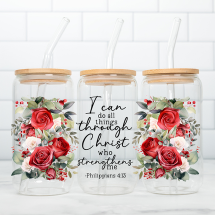 Bible Verse, UV Cup Wraps, Faith, Religious, Floral