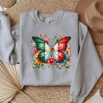Mexico Butterly, Mexico Flag,DTF Transfer