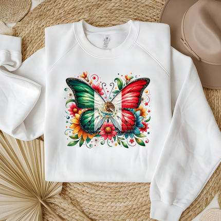 Mexico Butterly, Mexico Flag,DTF Transfer