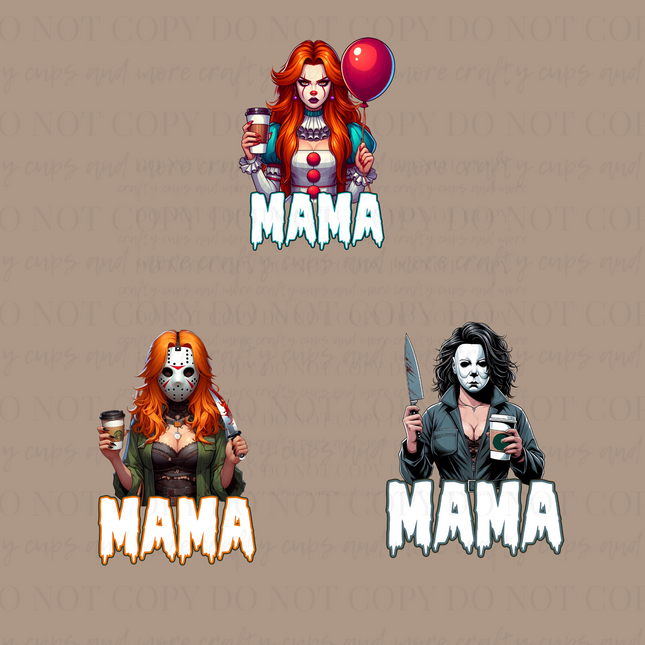 Mama, Horror, Halloween, DTF Transfer
