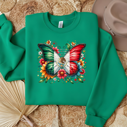 Mexico Butterly, Mexico Flag,DTF Transfer