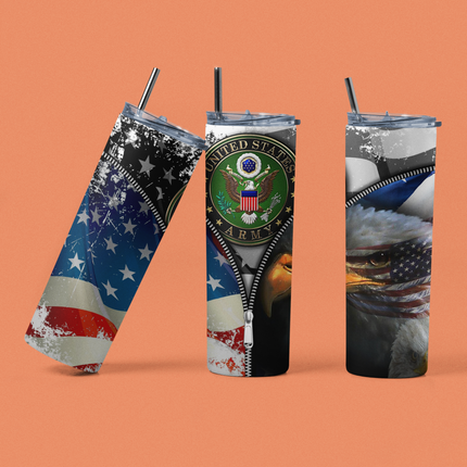 Military Tumbler-20oz Stainless Steel