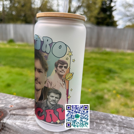 Pedro Pascal Frosted Glass