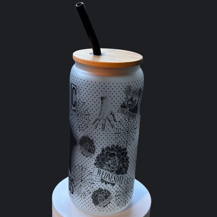 Allergic to Color, Frosted Glass, 20oz