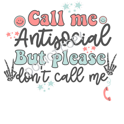 AntiSocial Sublimation Transfer