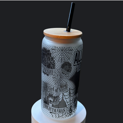 Allergic to Color, Frosted Glass, 20oz