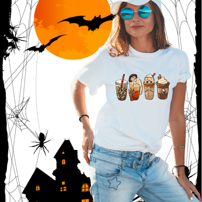 Horror Fall Coffee, Sublimation Transfer