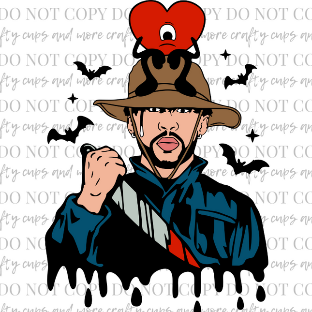 Bad Bunny, Michael, Sublimation Transfer