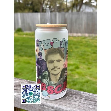 Pedro Pascal Frosted Glass