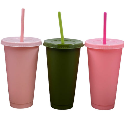 Solid Color Cold Cups (Set of 5) 24oz