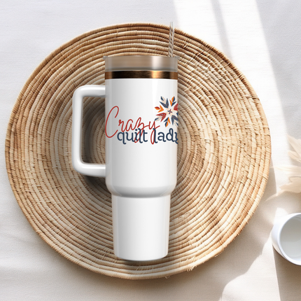 Crazy Quilt Lady, UV Cup Wrap