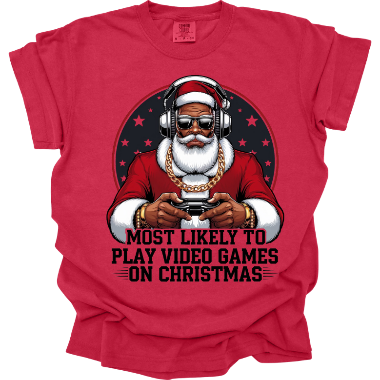 African American Santa, Gamer PNG